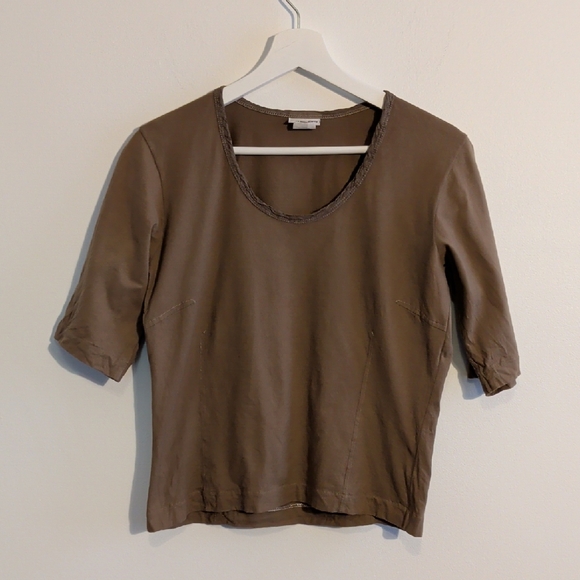 Dries Van Noten Tops - DRIES VAN NOTEN VINTAGE scoop neck short sleeve top - size medium